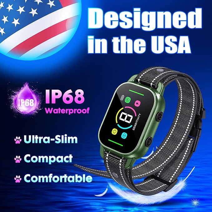 NHUJK Bark Collar- Smart Dog Bark Collar for Small Medium Large Dogs 8 Adjustable