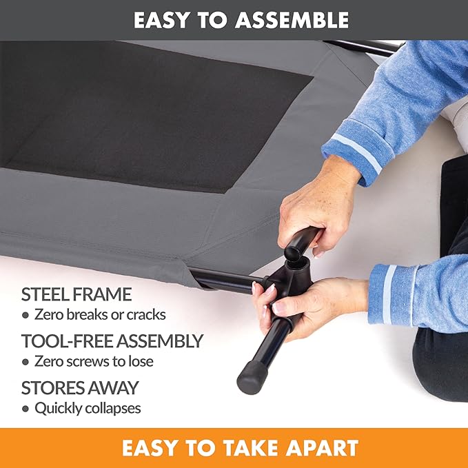 K&H Pet Products Cooling Elevated Raised Bed with Washable Breathable Mesh