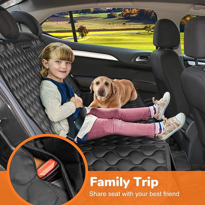 URPOWER Dog Car Seat Cover for Back Seat