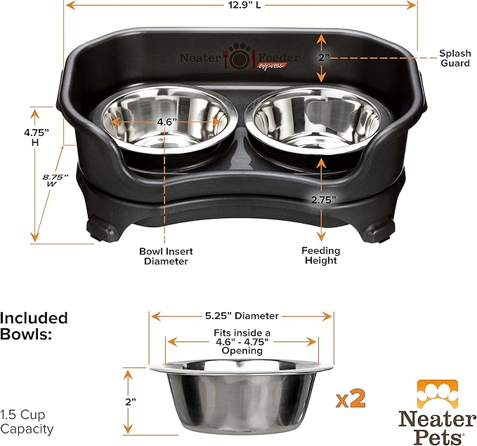 Neater Feeder Express Elevated Dog Bowls by Neater Pet Brands – Dog Bowls with Stand