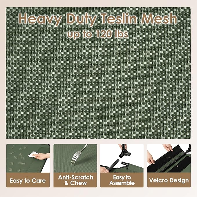 EHEYCIGA 50 Inch Elevated Dog Cot Beds for Extra Large Dogs