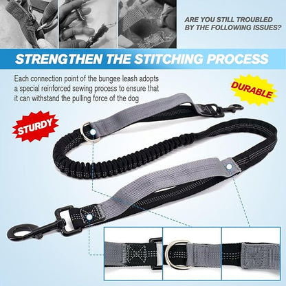 Hands Free Dog Leash with Dog Walking Fanny Pack for Large Medium Small Dogs