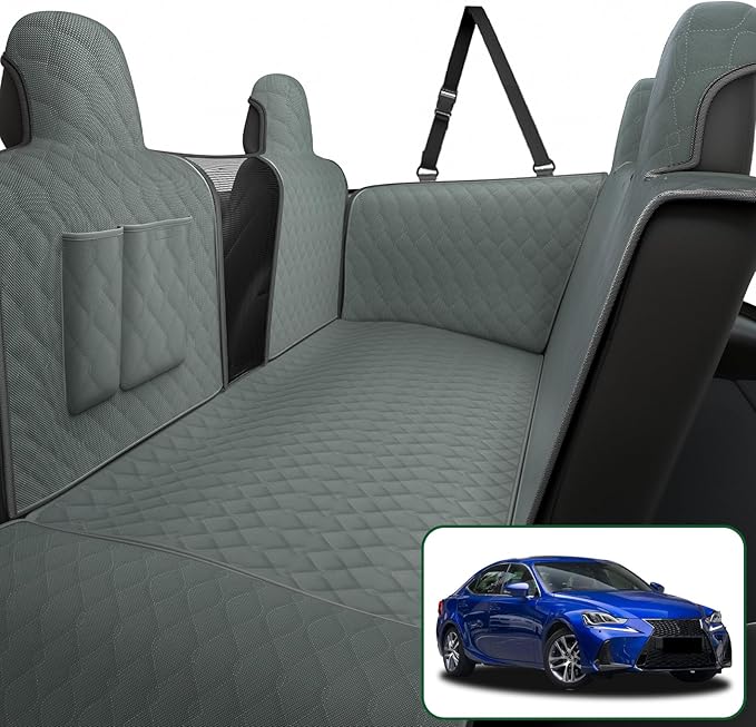 Bilisin Dog Car Seat Cover with Mesh Window 2013-2017 for