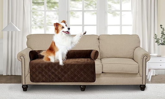 Brilliant Sunshine Premium Chocolate Silky Velvet Pet Sofa Bed