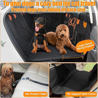 2024 Upgraded Dog Car Seat Cover 480lbs), Supports 4 Dogs