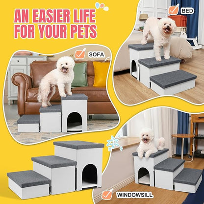 Dog Stairs for High Beds 22 inches(3