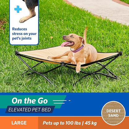 COOLAROO On the Go Cooling Elevated Dog Bed
