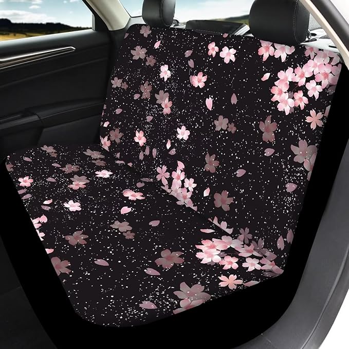 Cherry Blossom Vehicle Seat Covers Set Front Back 4 Travel
