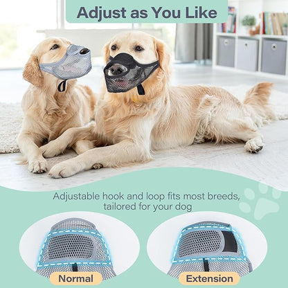 LUCKYPAW Dog Muzzle for Large Medium Small Dogs