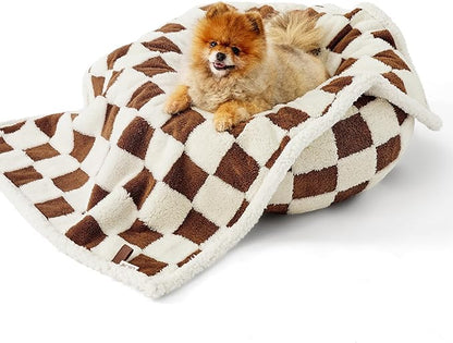 Lesure Waterproof Puppy Blanket for Small Dogs 3D Textured