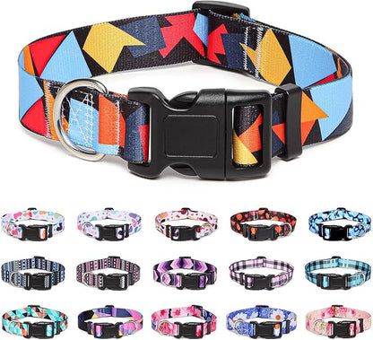 Adjustable Dog Collar with Patterns