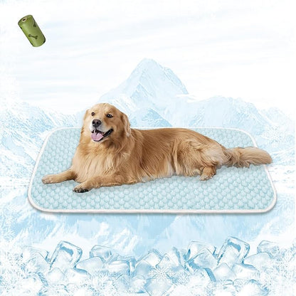 MICROCOSMOS Pet Cooling Mat & Sleeping Pad- Breathable Bubble Surface