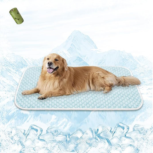MICROCOSMOS Pet Cooling Mat & Sleeping Pad- Breathable Bubble Surface