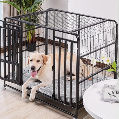 Figopage Stylish Dog Bed for Crate with Removable Machine Washable Prints,36x24 Inches