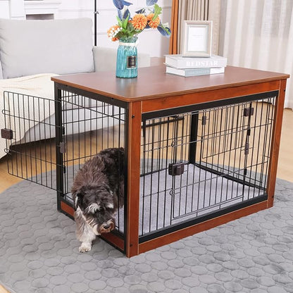 37.8 x 23.6 x 27.1 Inches Dog Crate Furniture Style for Small Medium Pets