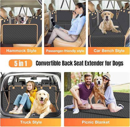 Dog Car Seat Cover with Hard Bottom