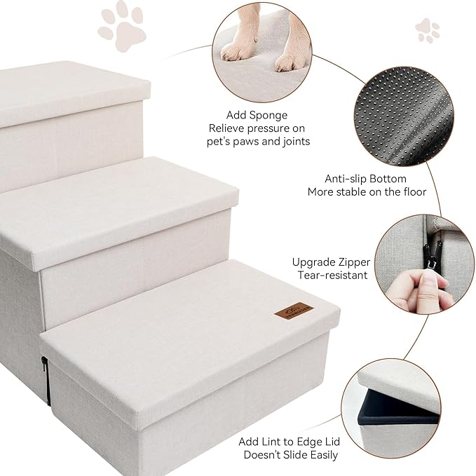 Dog Stairs 17.1" H, 200 lbs 3 Steps