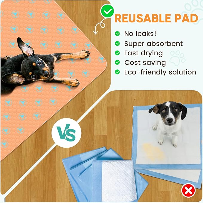 PJYucien Reusable Pee Pads for Dogs 36" x 36"Washable Puppy 36'' Width