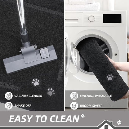 BEQHAUSE Dog Door Mat for Muddy Paws Dirt Trapper Absorbent Entryway Rug Non-Slip Washable Dog Mat Low-Profile Indoor Door Mats Soft Welcome Mat for Muddy Wet Shoes and Paws 20"x32"