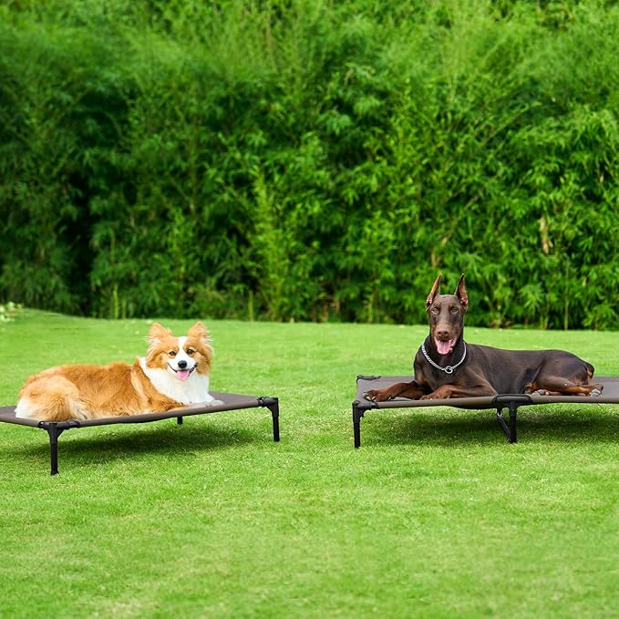 EHEYCIGA 44 Inch Elevated Dog Cot Beds for Large Dogs