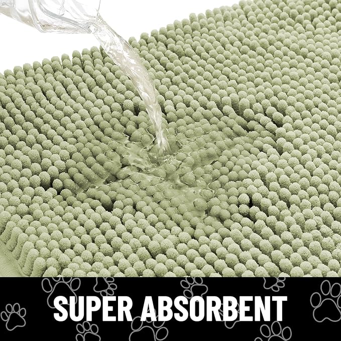 smiry Dog Door Mat for Muddy Paws (30x20 Inches,