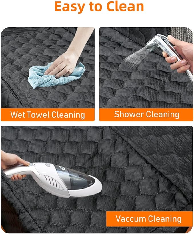 PETICON Dog Car Seat Cover with Mesh Window 100% Waterproof