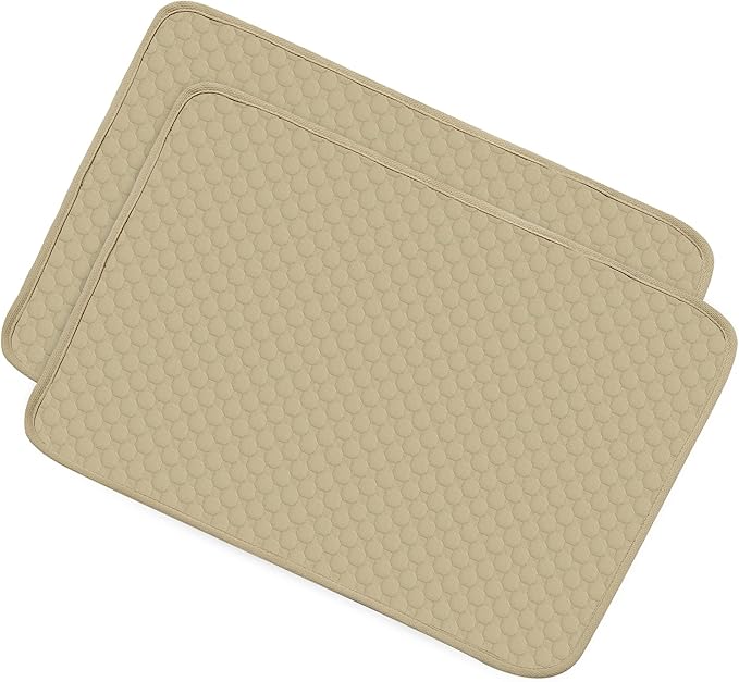 X AUTOHAUX 2Pcs Dog Seat Cover Reuse Car 150x90cm Khaki