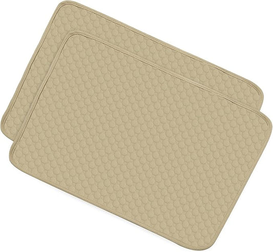 X AUTOHAUX 2Pcs Dog Seat Cover Reuse Car 150x90cm Khaki