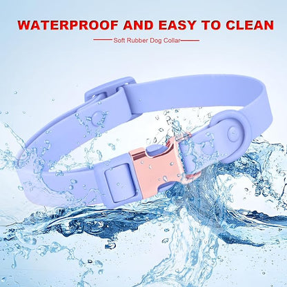 Waterproof Dog Collar with Safety Metal Buckle