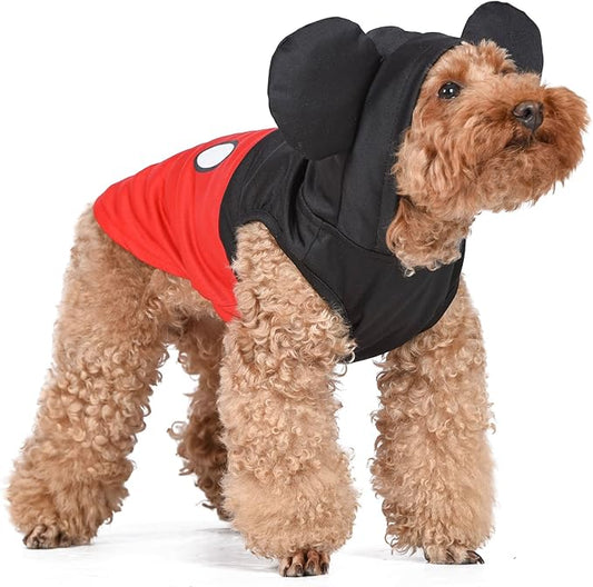 Disney for Pets Mickey Mouse Halloween Costume for Dogs - Large | Disney Halloween Dog Costumes, Funny Pet Costumes | Officially Licensed Disney Dog Halloween Costume,Red/Black