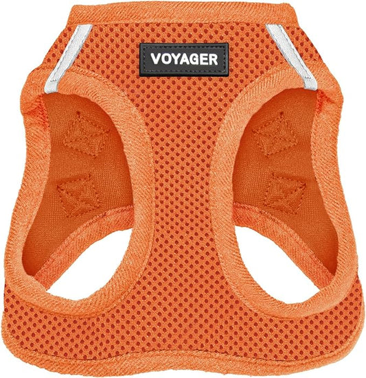 Voyager Step-in Air Dog Harness - All Weather Mesh Step in Vest Harness for Small and Medium Dogs and Cats by Best Pet Supplies - Harness (Orange), XXX-Small