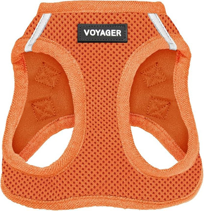 Voyager Step-in Air Dog Harness - All Weather Mesh Step in Vest Harness for Small and Medium Dogs and Cats by Best Pet Supplies - Harness (Orange), XS (Chest: 13-14.5")