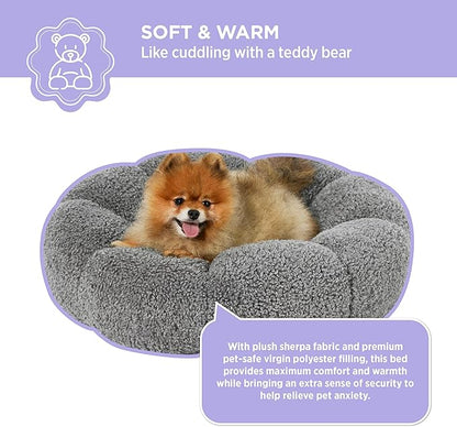 Lesure Calming Small Dog Bed 25 lbs, 23"