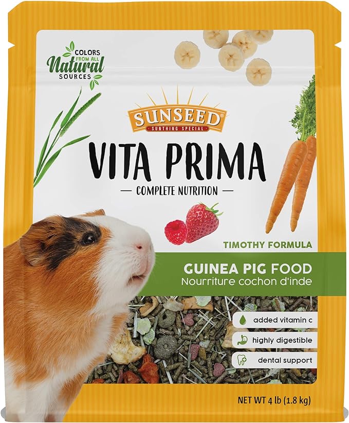 Sunseed Vita Prima Complete Nutrition Guinea Pig Food, 4 LBS