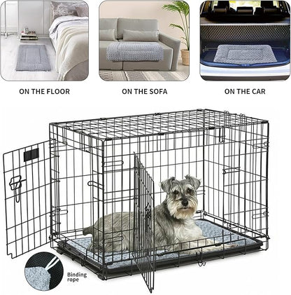 NOYAL Dog Bed Mat Soft Washable Dog Crate