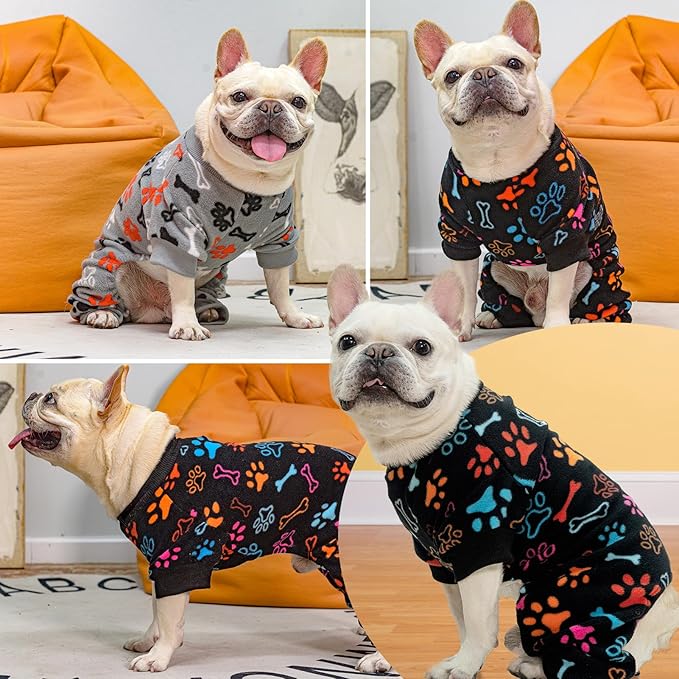 SCENEREAL Fleece Dog Pajamas for Small Medium Large Dogs