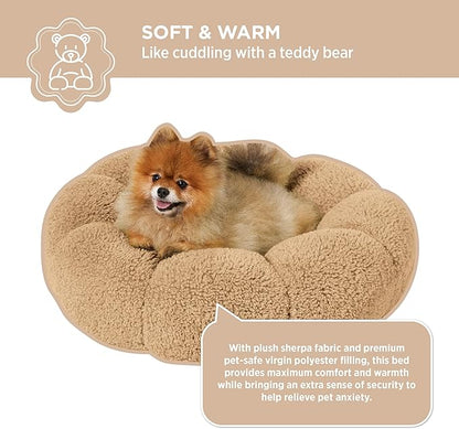 Lesure Calming Small Dog Bed 25 lbs, 23"