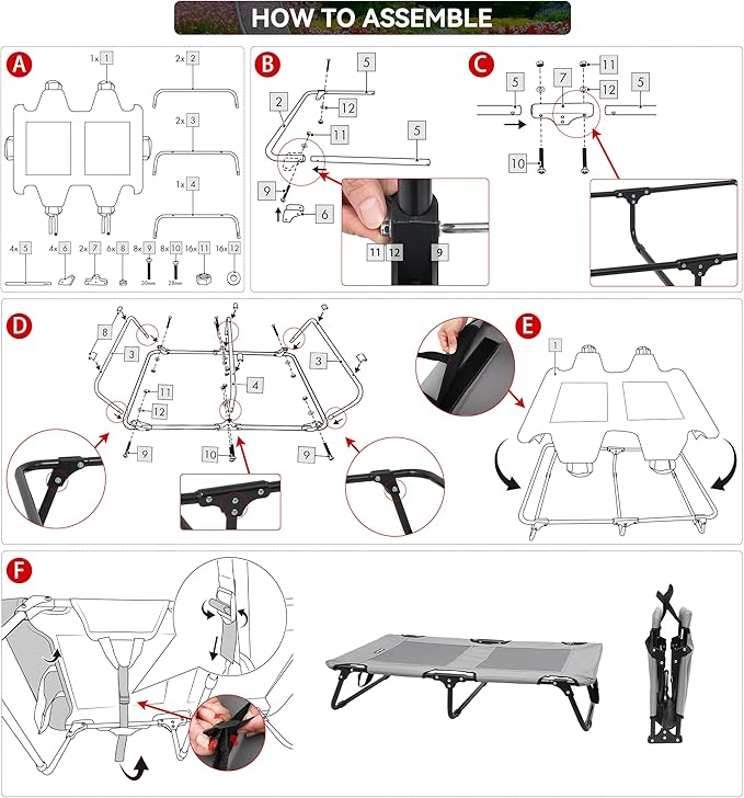 Elevated Dog Bed Portable Raised Dog Cooling Cot