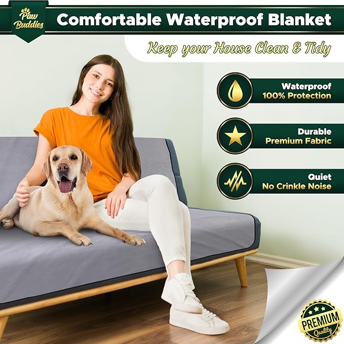 Paw Buddies Waterproof Blanket for Intimacy