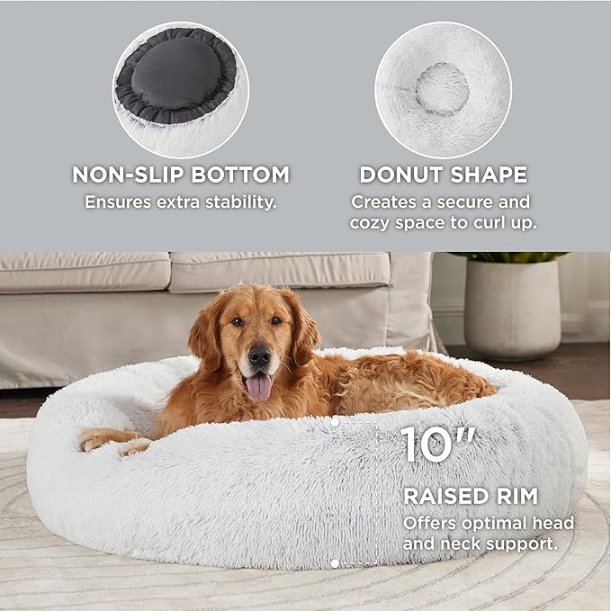 Bedsure Calming Dog Bed for Extra Large Dogs 45 inches 125 lbs