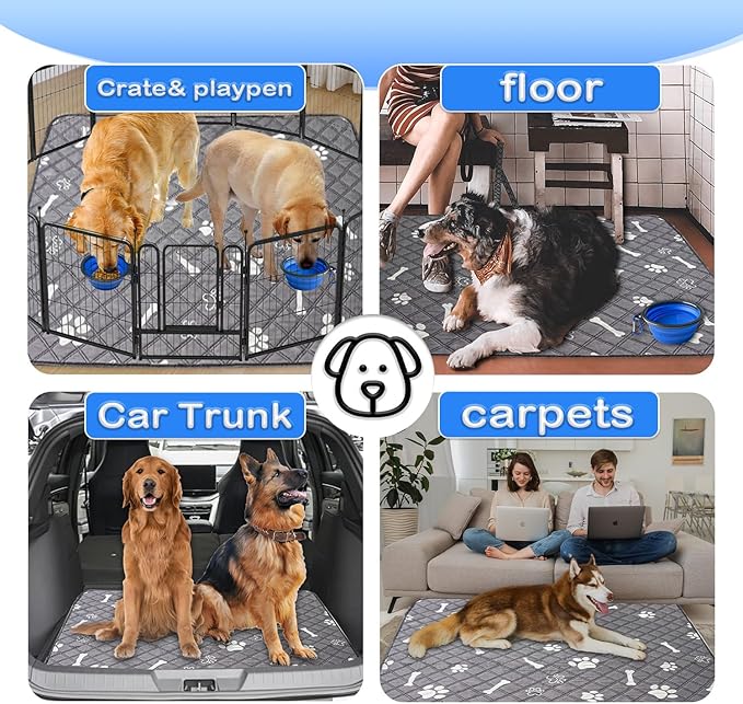 Washable Pee Pads for Dogs Extra Large 48"x60" 2 Pack