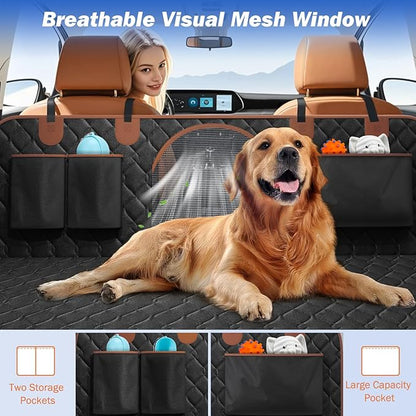 Dog Car Seat Cover for Back Seat 330lbs Waterproof