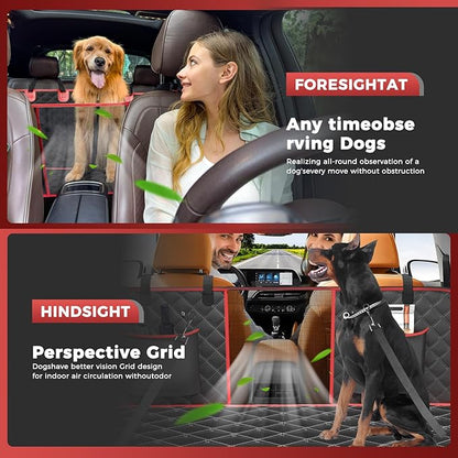 Dog Car Seat Cover +40% Space, 400 lbs