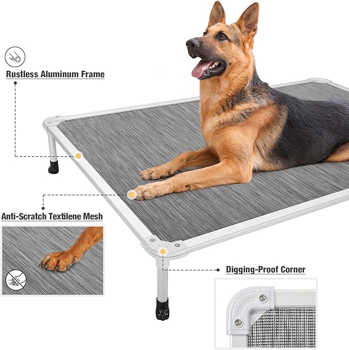 Veehoo Chew Proof Elevated Dog Bed