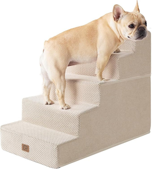 EHEYCIGA Dog Stairs for High Bed 22.5”H 5-Step Dog