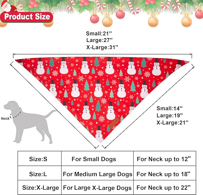 ADOGGYGO Christmas Dog Bandana