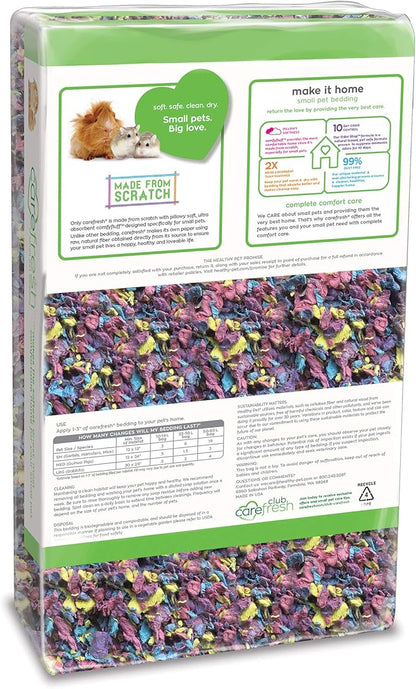 Carefresh 99% Dust-Free Confetti Natural Paper Small Pet Bedding with Odor Control, 23 L