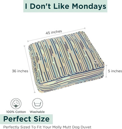 Molly Mutt Huge Dog Bed Cover 36" X45"X5"- 100% Cotton