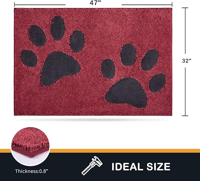 PURRUGS Dirt Trapper Door Mat 32" x 47"