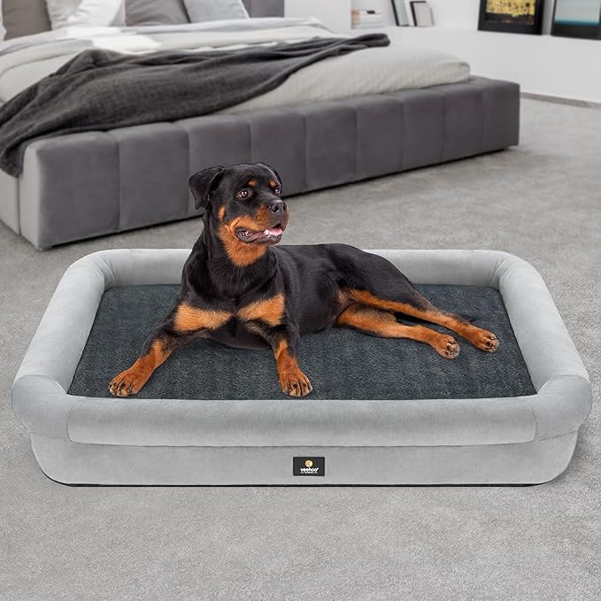 Veehoo XXXL Dog Bed for Large Dogs 4-Sides Bolster